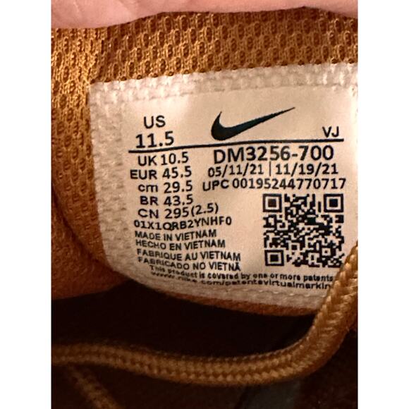 Men's Nike Free Crater Trail Moc N7 Wheat Sneakers Size 11.5 - Picture 11 of 11